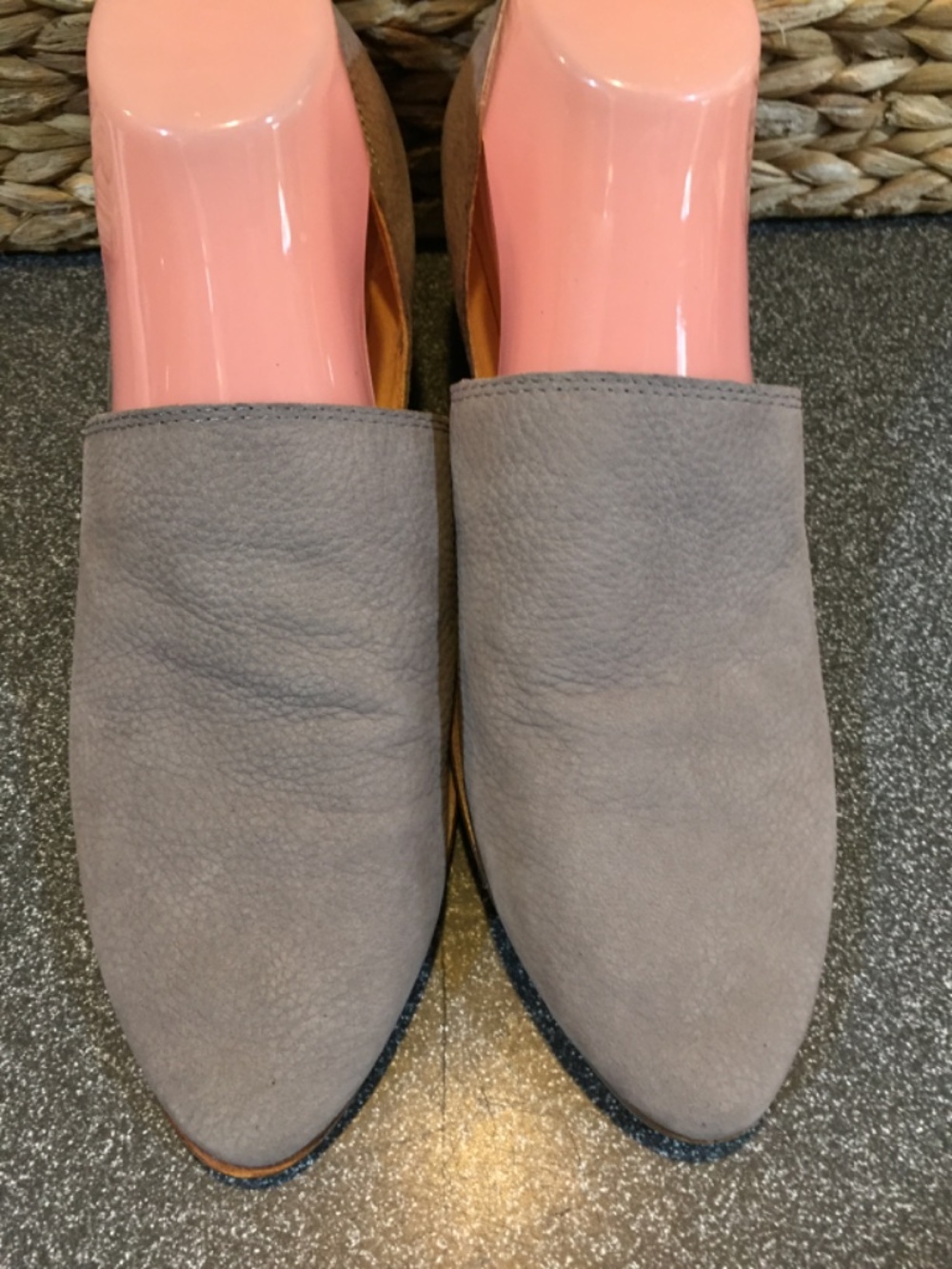 Lucky Brand Gray Suede Slip-On Shoes - Picture 2 of 12
